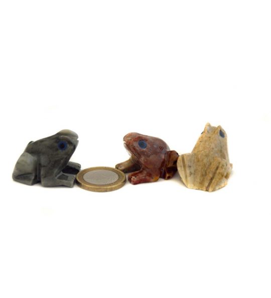 Frosch aus Speckstein ca. 3,3 cm.