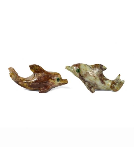 Delfin aus Speckstein ca. 3,3 cm.