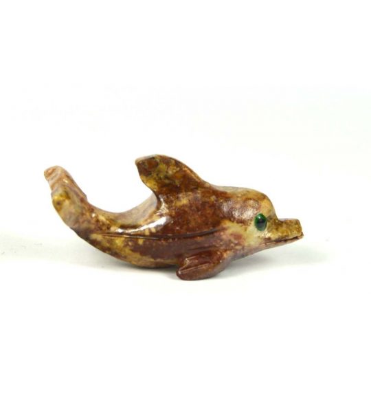 Delfin aus Speckstein ca. 3,3 cm.