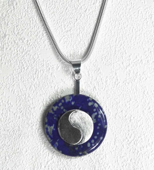 Lapislazuli Donut ca. 3 cm Bohrung ca. 8 mm