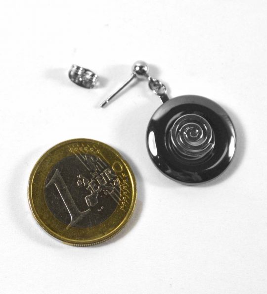 Hämatit Donut ca. 2 cm Bohrung ca. 5 mm