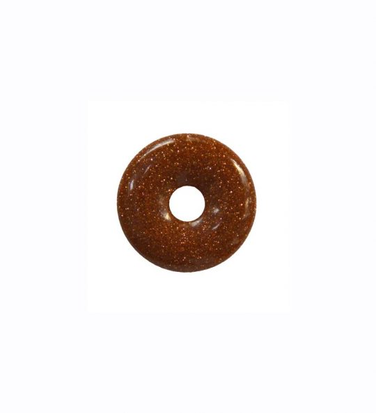 Goldfluss Donut ca. 2 cm Bohrung ca. 5 mm