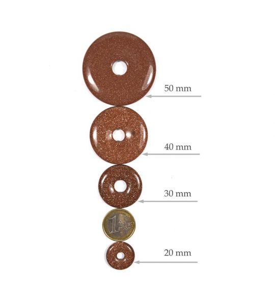 Goldfluss Donut ca. 2 cm Bohrung ca. 5 mm