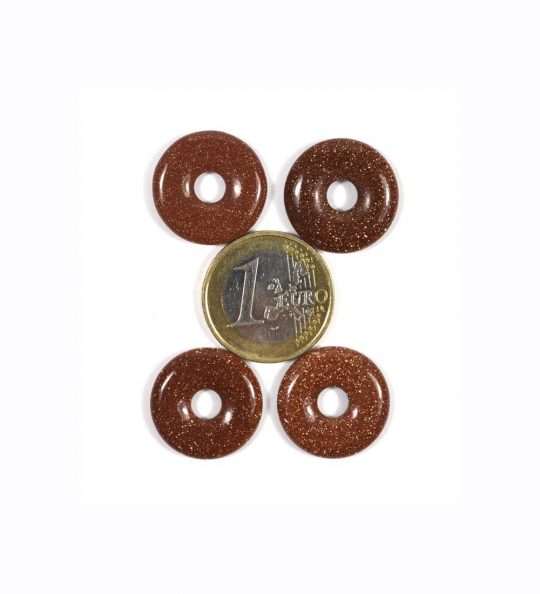 Goldfluss Donut ca. 2 cm Bohrung ca. 5 mm