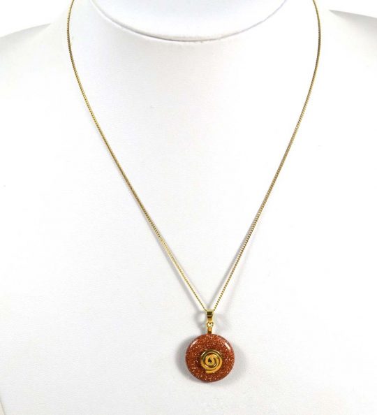 Goldfluss Donut ca. 2 cm Bohrung ca. 5 mm