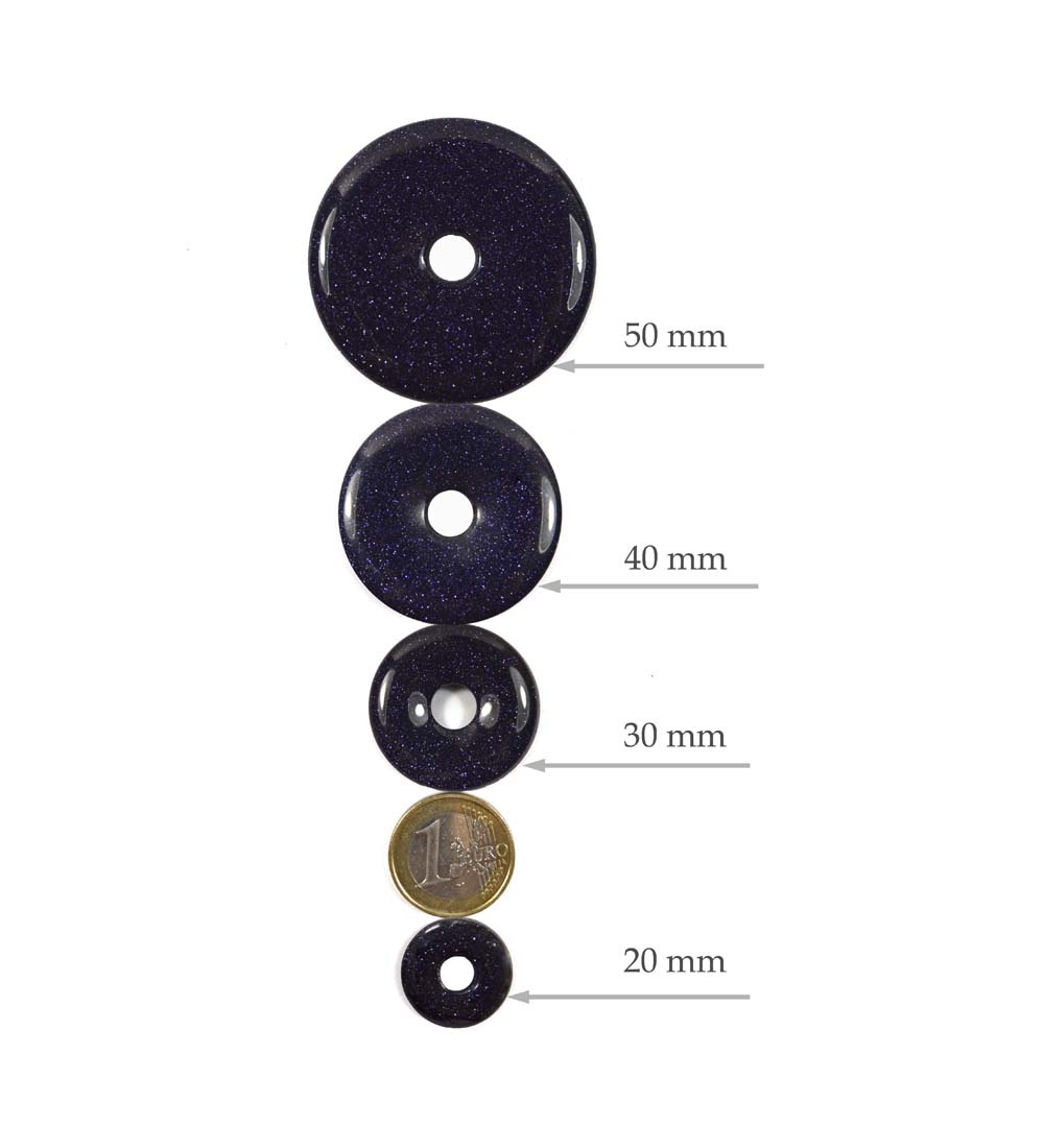 Blaufluss Donuts 20 mm für Größenvergleich