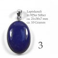 Lapislazuli Edelsteinanhänger in Silber Abb. 3