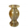 Vase Jorinde grün braun gemustertes Onyx Marmor Ansicht rechte Seite