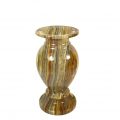 Vase Jorinde grün braun gemustertes Onyx Marmor Ansicht linke Seite