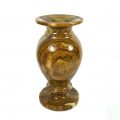 Vase Jorinde grün braun gemustertes Onyx Marmor Ansicht von vorn