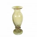 Vase Joringel aus grün braunem Onyx Marmor Ansicht hinten