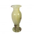 Vase Joringel aus grün braunem Onyx Marmor Ansicht linke Seite