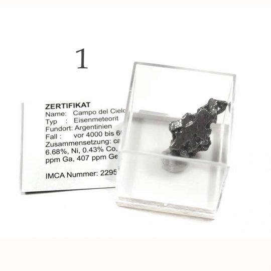 Meteoritenstück mit Zertifikat