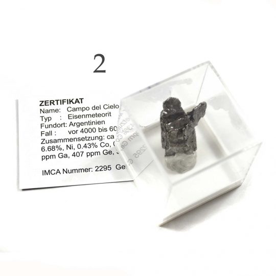 Meteoritenstück mit Zertifikat