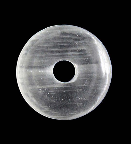 Selenit Donut Durchmesser ca. 3 cm Bohrung ca. 6 mm