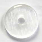 Selenit Donut Durchmesser ca. 3 cm Bohrung ca. 6 mm