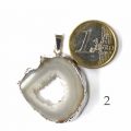 graue Achat Geode versilbert Abbildung 2