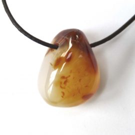 Carneol Achat Trommelstein gebohrt 1510101CAC Bild 5