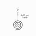 Donuthalter Spirale Silber gebürstet für 30er Donuts
