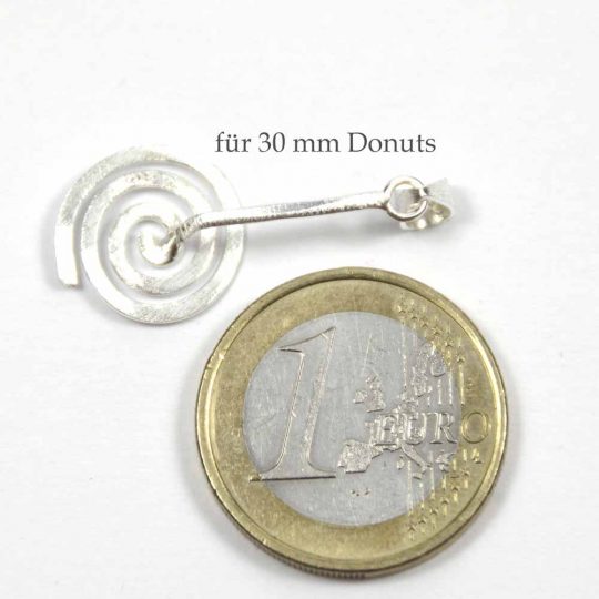 Spirale 925er Silber gebürstet