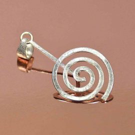 Spirale 925er Silber gebürstet