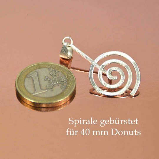 Spirale 925er Silber gebürstet