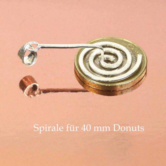 Spirale 925er Silber gebürstet