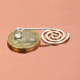 Spirale 925er Silber gebürstet