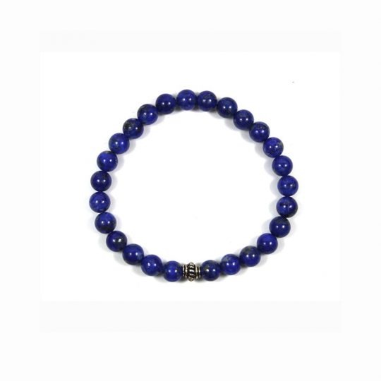 <p>blaues Lapislazuli Schmuck Set Kette Armband und Ohrringe</p>