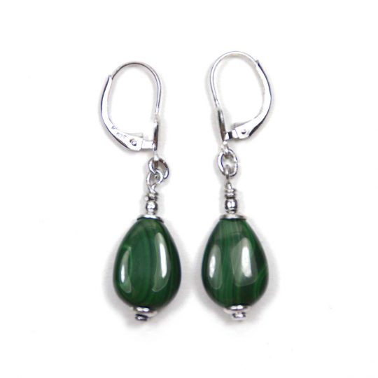 <p>grünes Malachit Geschenk Set Kette Armband und Ohrringe</p>