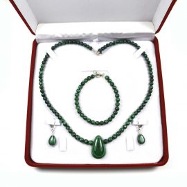 Schmuck Set Malachit
