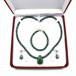 Schmuck Set Malachit