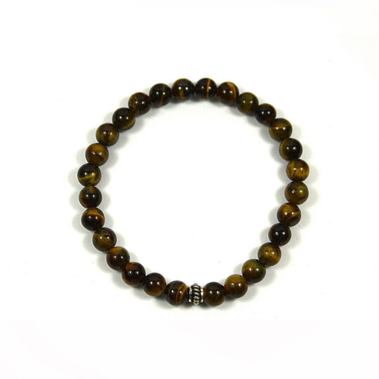 <p>gelb braun schimmerndes Tigerauge Schmuck Set Kette Armband und Ohrringe</p>