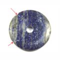 Lapislazuli Donut 5 cm mit zwei leichten Beschädigungen am Rand