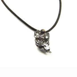 Meteorit Anhänger mit Lederbandkette