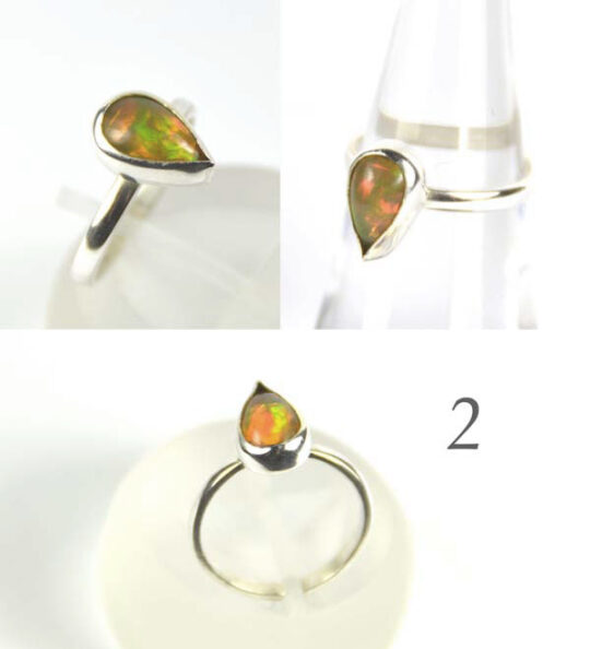 Schöner Silberring mit Opal