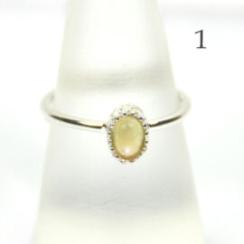 Opal Silberring offen Einzelstück 1