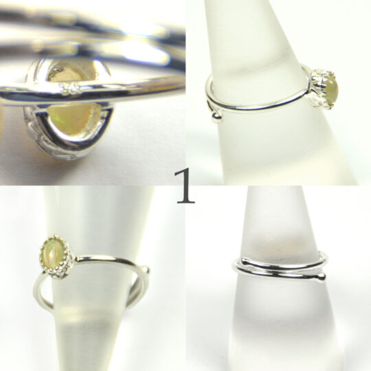 Schöner Silberring mit Opal