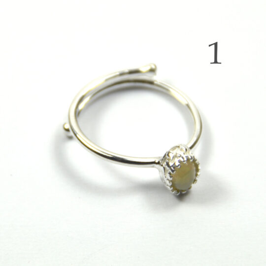 Schöner Silberring mit Opal