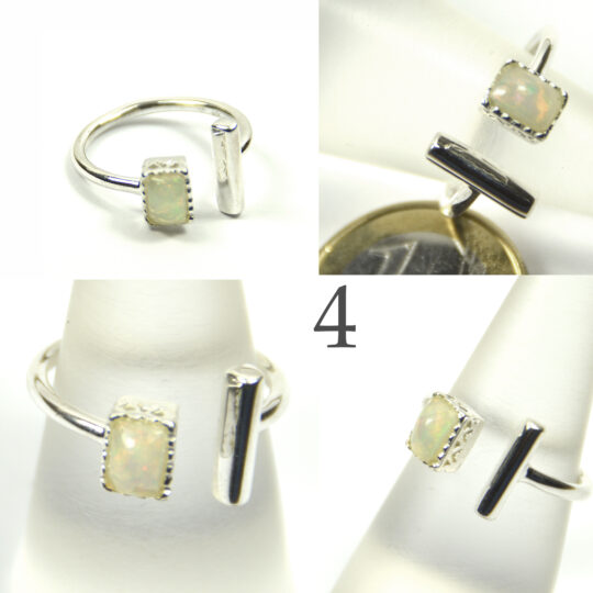 Schöner Silberring mit Opal