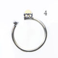 Opal Silberring offen Abb. 4 von oben