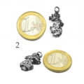 Meteorit Anhänger Einzelstück 2 mit 1-Euro-Stück