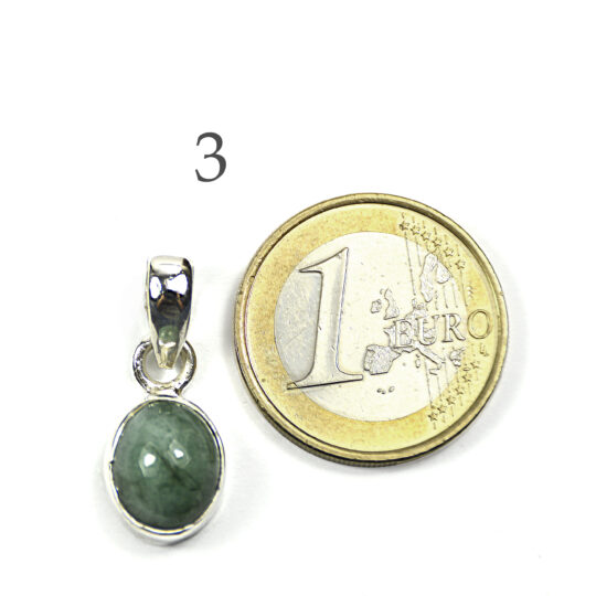 Beliebter Edelsteinanhänger Smaragd in 925er Silber