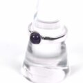 Schlichter Silberring Amethyst Präsentation