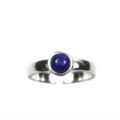 Schlichter Silberring Lapislazuli