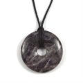 Purple Heart Donut 40 mm an Lederband