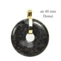 Donuthalter Clip vergoldet an 40 mm Donut