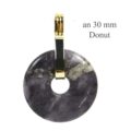 Donuthalter Clip vergoldet an 30 mm Donut