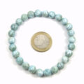 Larimar Kugelarmband mit 1 Euro Stück