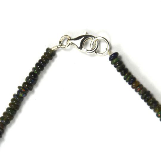 Schwarze Opal Kette ca. 45 cm